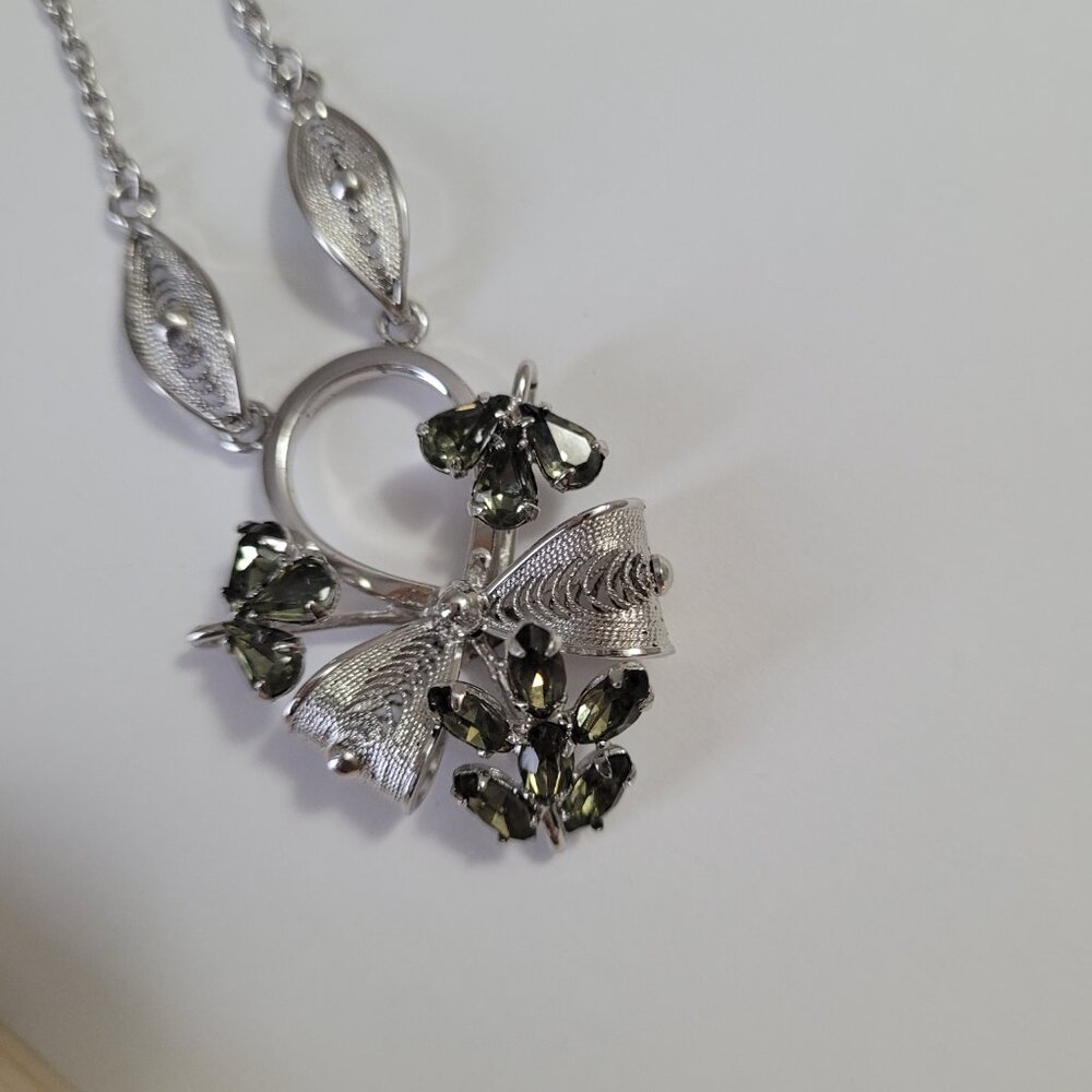 Green Stones Sterling Silver Joseph Esposito ESPO Necklace 925